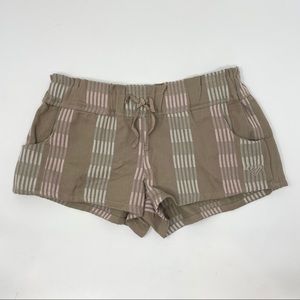ROXY girls striped shorts small 8